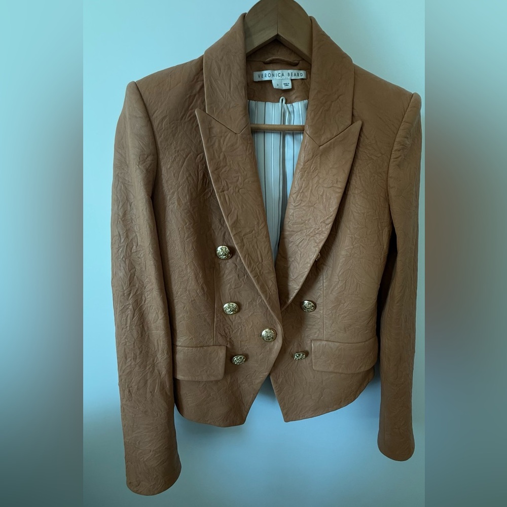 Double-Breasted Tan Jacket - image 2